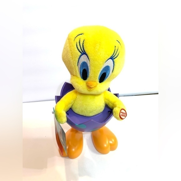 NWT Hallmark Tip N Fall Tweety Bird Easter Egg Sound and Motion Toy Tested works - Picture 1 of 7